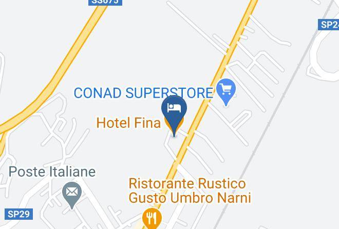 Terni - Hotel Fina Maps