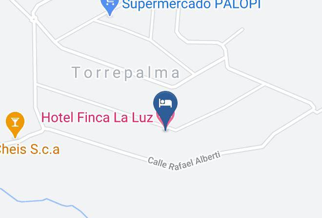Hotel Finca La Luz Map