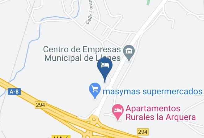Asturias - Hotel Finca La Mansion Llanes Maps