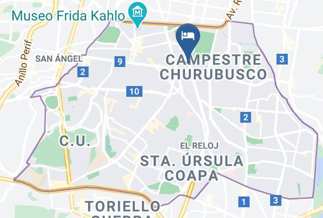 Coyoacan - Hotel Finisterre Maps
