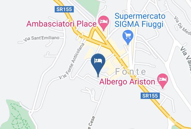 Frosinone - Albergo Fiore Maps
