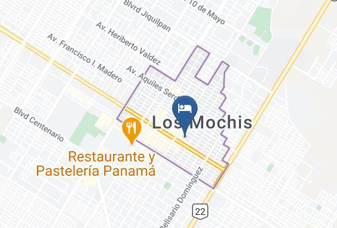 Ahome - Hotel Flamingo Maps