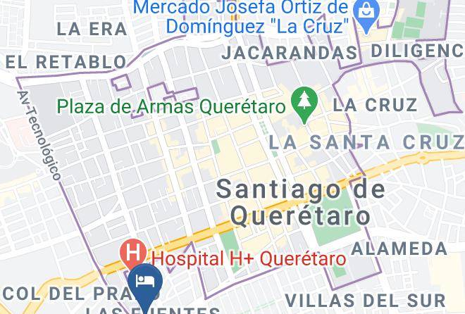 Hotel Flamingo Inn Mapa
 - Queretaro - Santiago De Queretaro
