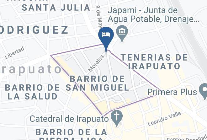 Irapuato - Hotel Flamingo Kristal Maps