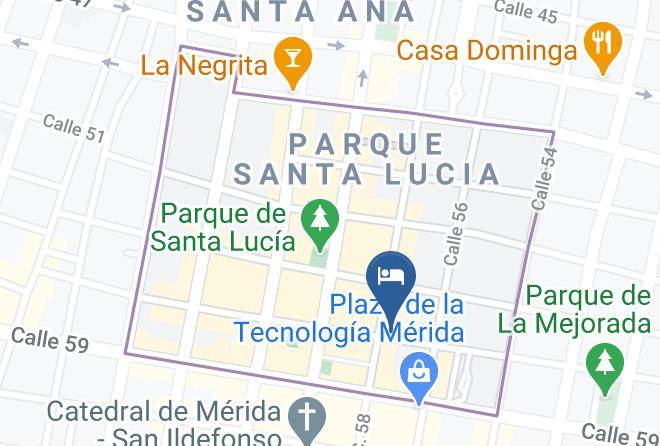 Merida - Hotel Flamingo Merida Maps