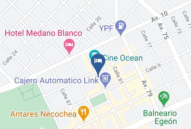 Necochea - Hotel Flamingo Maps