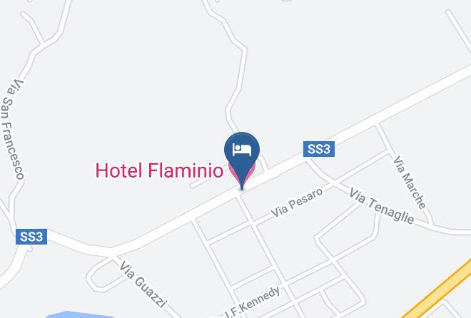 Pesaro And Urbino - Hotel Flaminio Maps