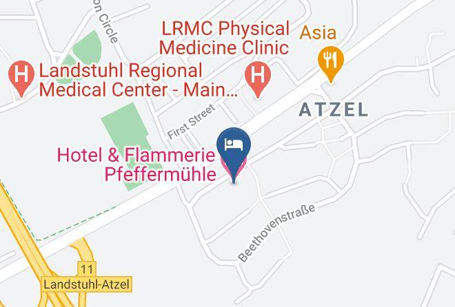 Kaiserslautern - Hotel & Flammerie Pfeffermuhle Maps