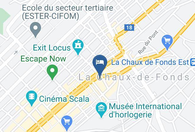 La Chaux De Fonds District - Hotel Fleur De Lys Maps