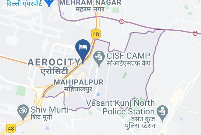 New Delhi - Hotel Flight Path Maps