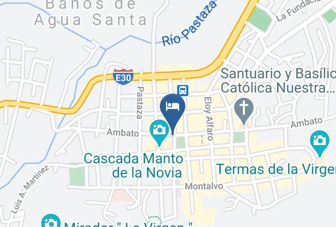 Banos De Agua Santa - Hotel Flor De Oriente Maps
