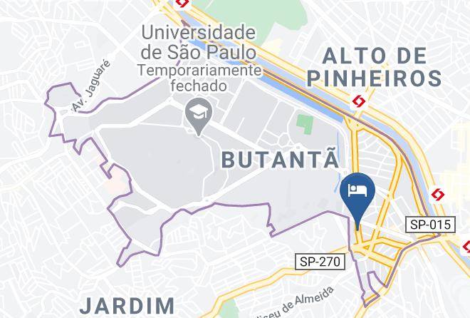 Sao Paulo Butanta - Hotel Flor Do Jockey Maps