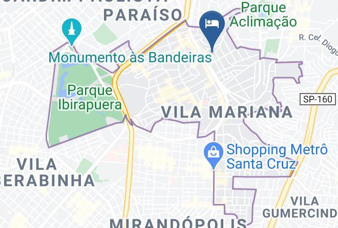 Sao Paulo Vila Mariana - Hotel Flor Paulista Maps