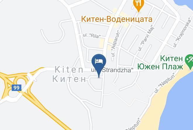 Primorsko - Hotel Flora Kiten Maps