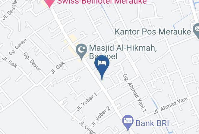 Merauke Regency - Hotel Flora Merauke Maps