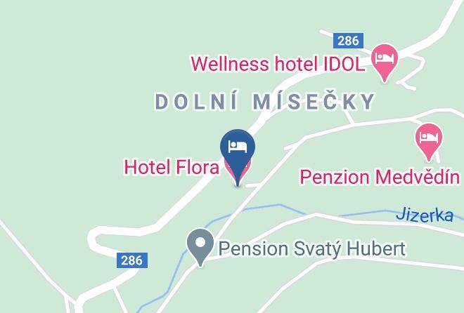 Semily - Hotel Flora Maps