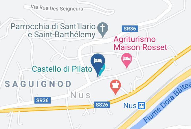 Aosta - Hotel Florian Maps