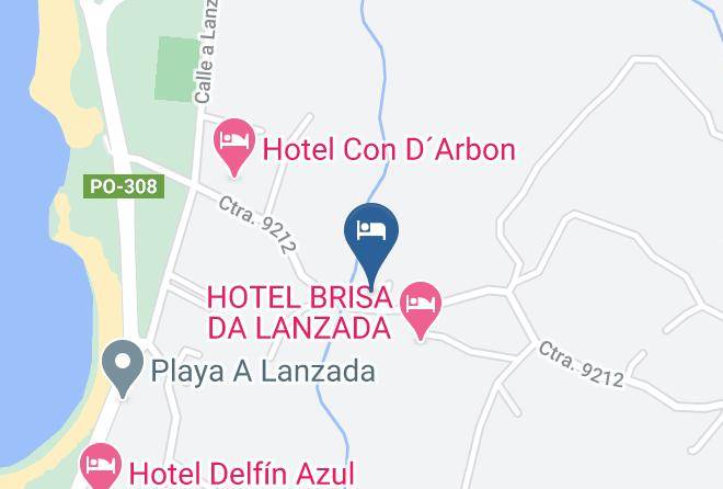 Hotel Florida A Lanzada Map