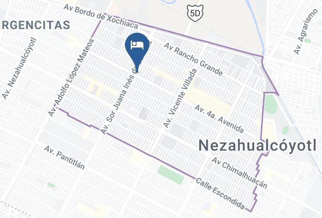 Ciudad Nezahualcoyotl - Hotel Florida Maps