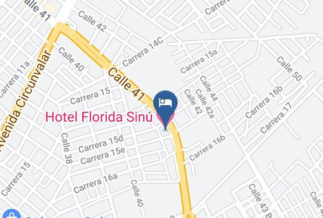 Monteria - Hotel Florida Sinu Maps