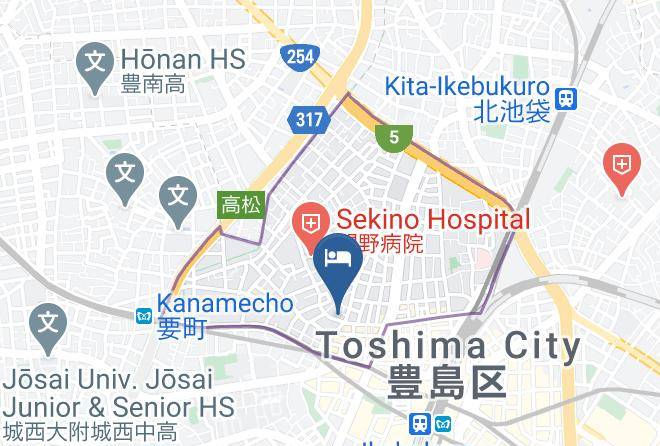Toshima Ward - Hotel Aic Maps