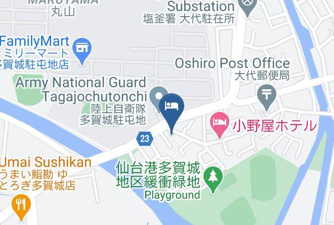 Tagajo City - Hotel Foliage Sendai Maps