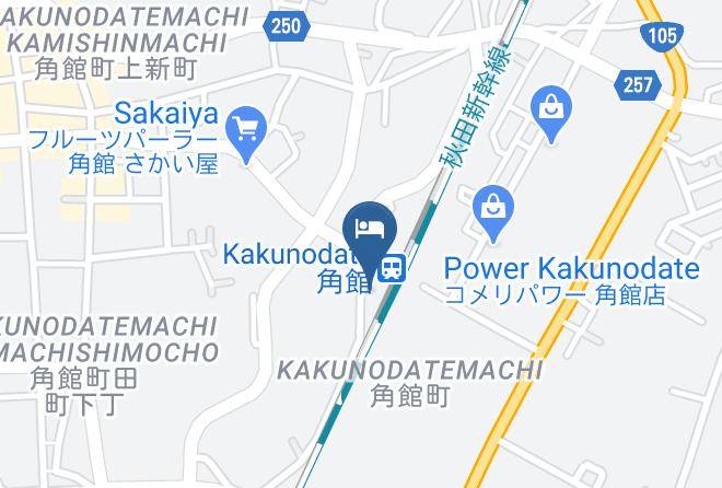 Semboku City - Hotel Folkloro Kakunodate Maps