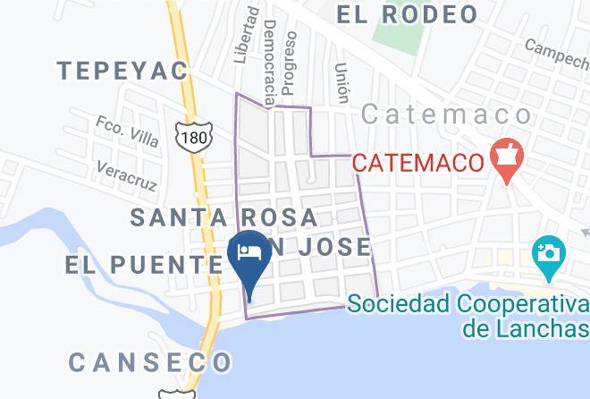 Catemaco - Hotel Fonseca Maps