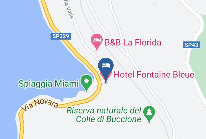 Novara - Hotel Fontaine Bleue Maps