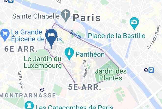 Hotel Fontaines Du Luxembourg Map