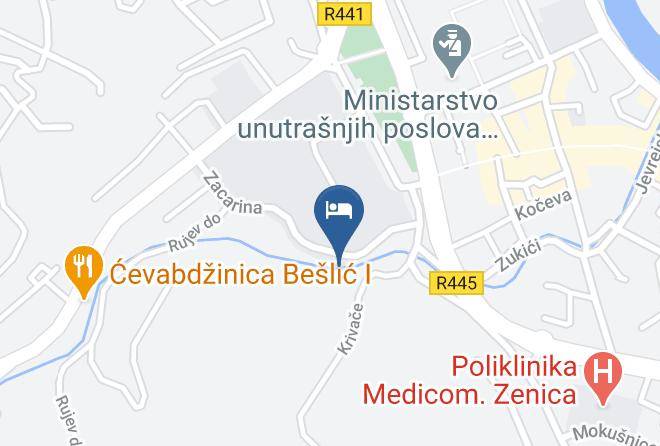 Zenicko Dobojski - Hotel Fontana Maps