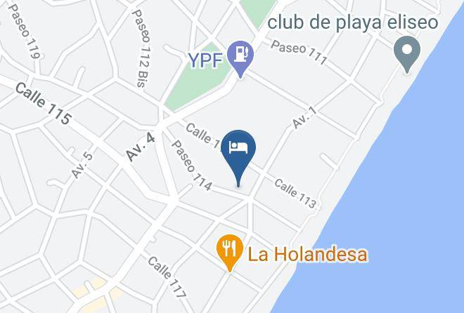Villa Gesell - Hotel Fontanet Maps