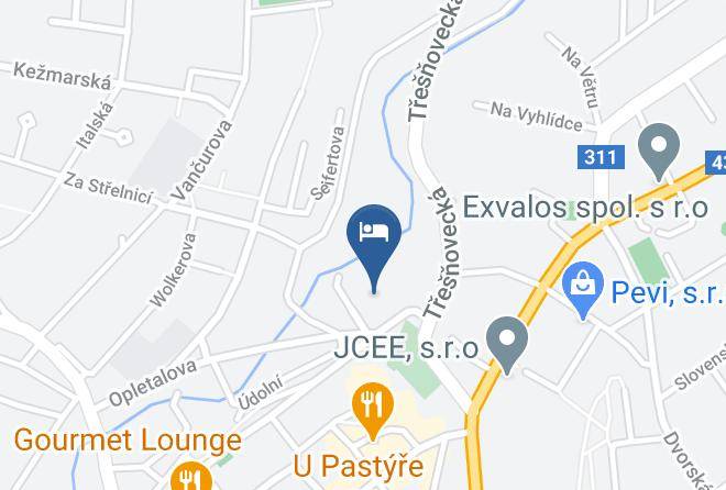 Usti Nad Orlici - Hotel Forea Maps