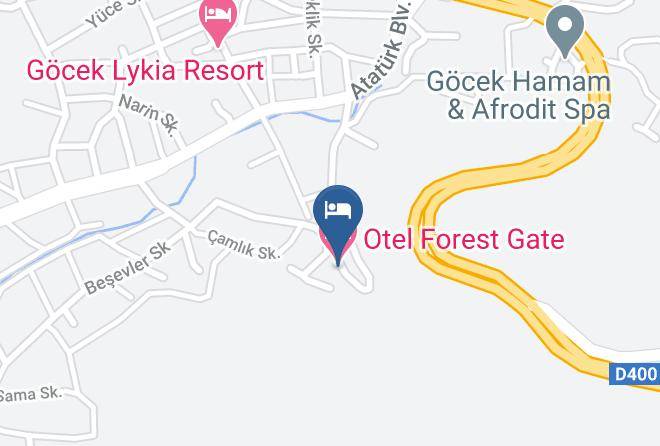 Fethiye - Otel Forest Gate Maps