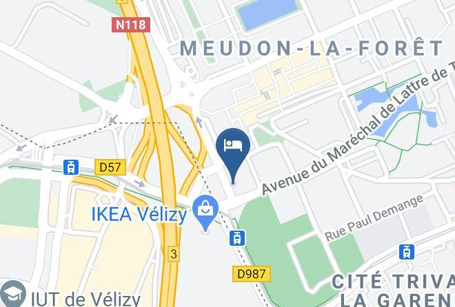 Hauts De Seine - Hotel Forest Hill Meudon Velizy Maps