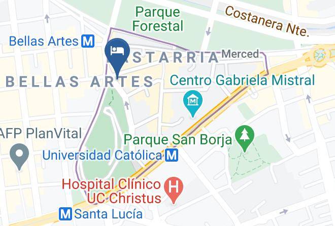 Santiago - Hotel Foresta Maps