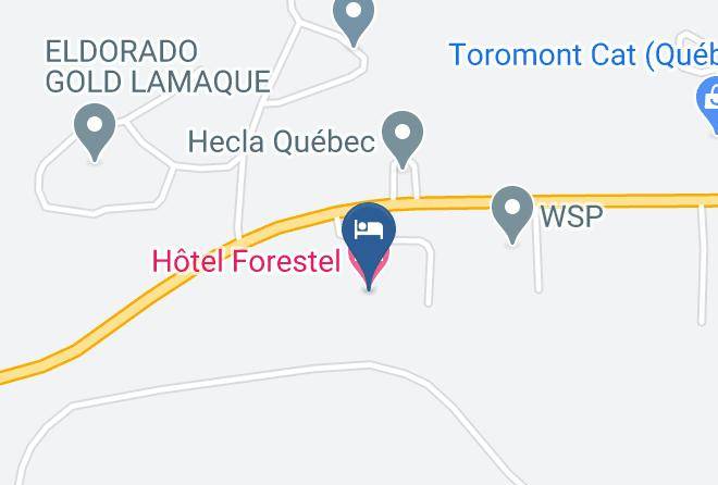 La Vallee De L Or Regional County Municipality - Hotel Forestel Maps