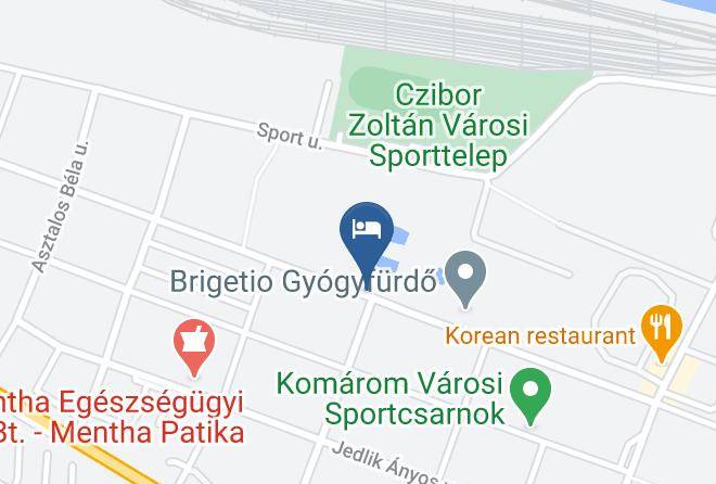 Komarom - Hotel Forras Maps