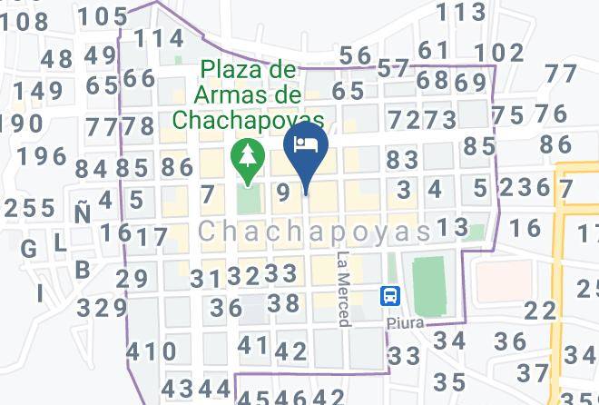 Chachapoyas - Hotel Fortaleza Maps