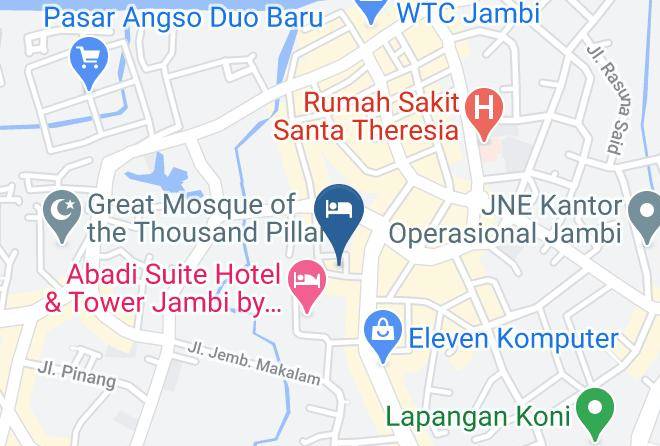 Kota Jambi - Hotel Fortuna Maps