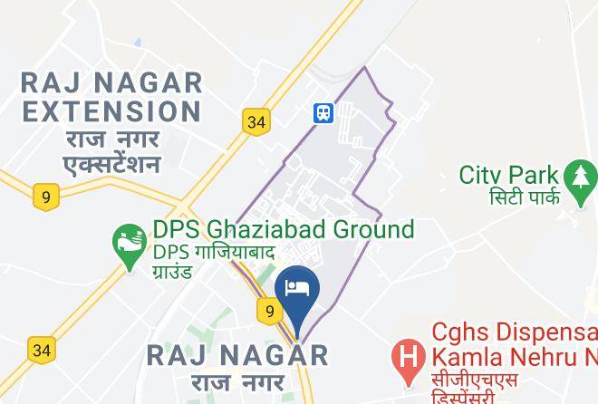 Ghaziabad - Hotel Fortune Inn Grazia At Ghaziabad Maps