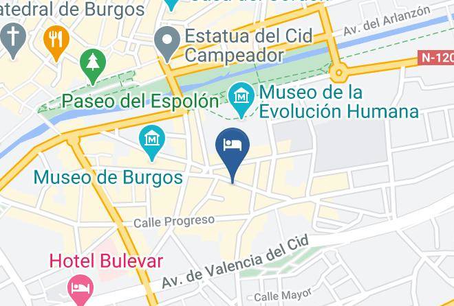 Burgos - Hotel Forum Evolucion Maps