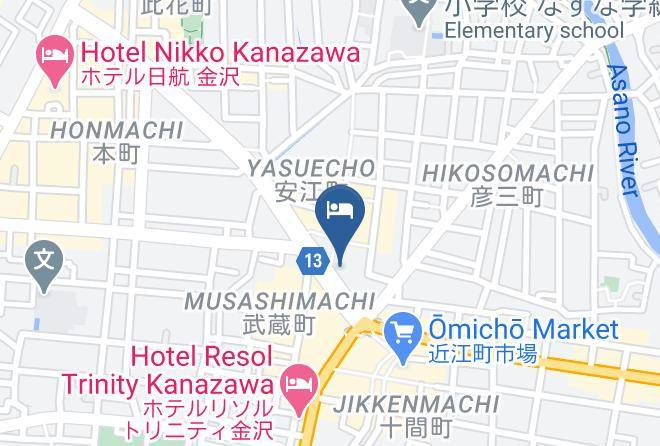 Kanazawa City - Hotel Forza Kanazawa Maps
