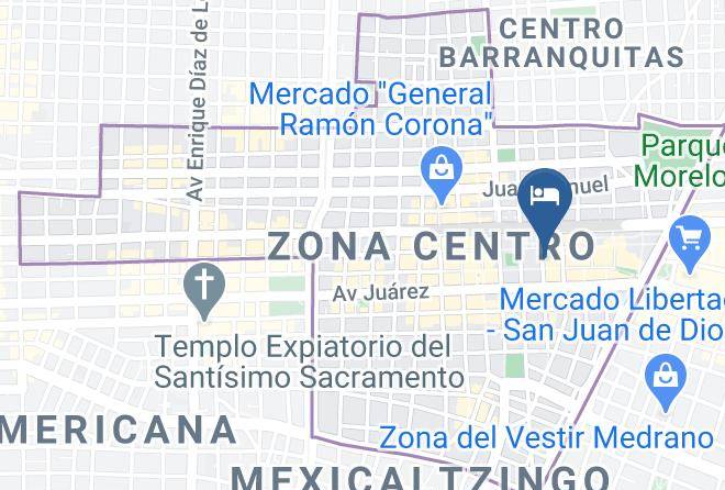 Guadalajara - Hotel Frances Maps