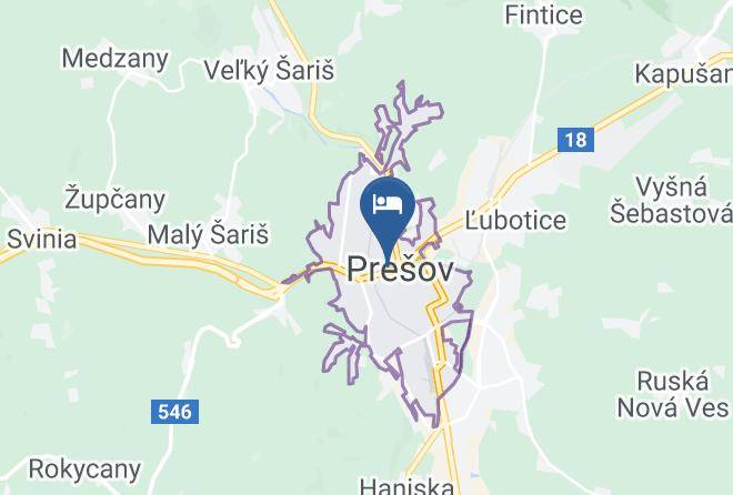 Presov - Hotel Francesco Maps