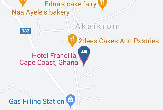 Capest - Hotel Francilia Cape Coast Ghana Maps