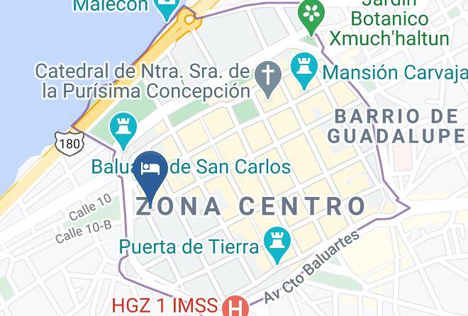 Campeche San Francisco De Campeche Centro - Hotel Francis Drake Maps