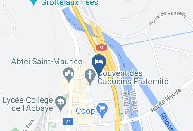 Saint Maurice - Hotel Franciscaine Maps
