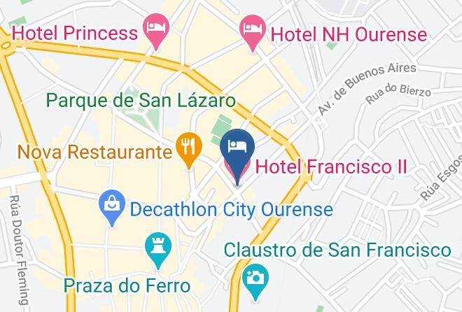 Ourense - Hotel Francisco Ii Maps