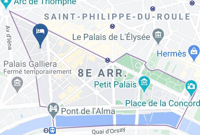 Paris - Hotel Francois 1er Maps